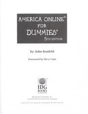 Tapa de America Online for dummies