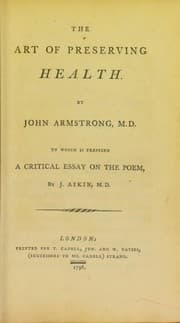 Tapa de The art of preserving health