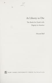 Tapa de At liberty to die