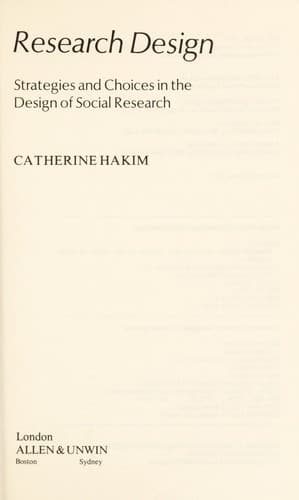 Tapa de Research design