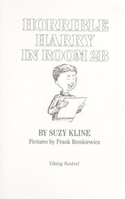 Tapa de Horrible Harry in room 2B