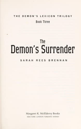 Tapa de The demon's surrender