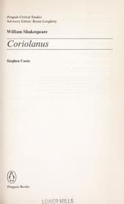 Tapa de William Shakespeare, Coriolanus