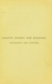 Tapa de The art of preparing dainty dishes for dinners, luncheons and suppers, as also other tid bits