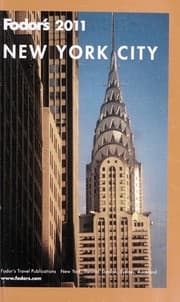 Tapa de Fodor's 2011 New York City
