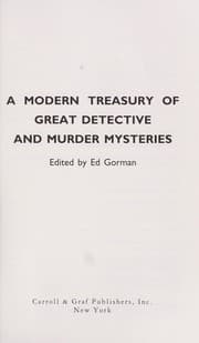 Tapa de A Modern treasury of great detective and murder mysteries