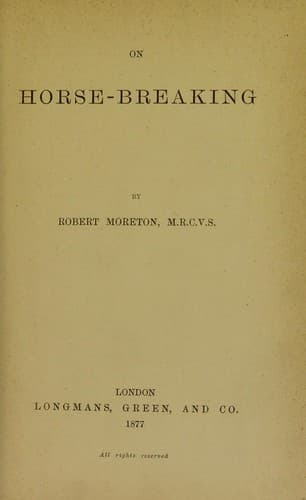 Tapa de On horse-breaking
