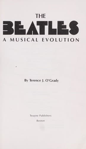 Tapa de The Beatles, a Musical Evolution