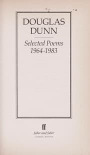 Tapa de Selected poems, 1964-1983