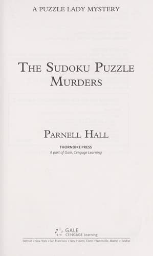 Tapa de The sudoku puzzle murders