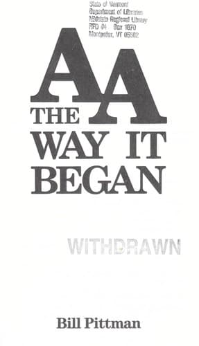 Tapa de AA, the way it began