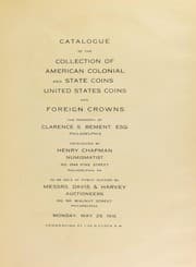 Tapa de Catalogue of the collection of American colonial and state coins and foreign crowns