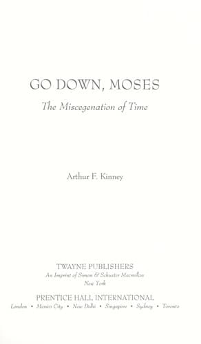 Tapa de Go down, Moses