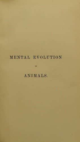 Tapa de Mental evolution in animals