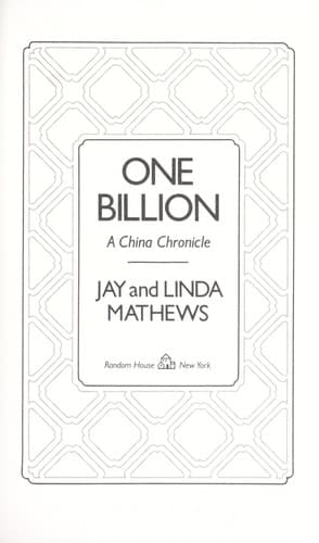 Tapa de One billion