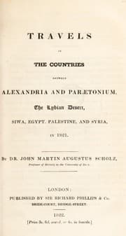 Tapa de Travels in the countries between Alexandria and Paraetonium