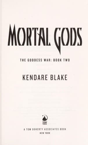 Tapa de Mortal gods