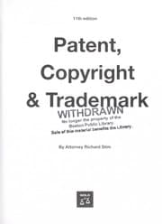 Tapa de Patent, copyright & trademark / by Richard Stim