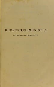 Tapa de Hermes Trismegistus An die menschliche Seele