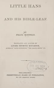 Tapa de Little Hans and his Bible-leaf
