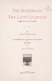 Tapa de The Bohemians of the Latin quarter