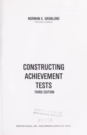 Tapa de Constructing achievement tests