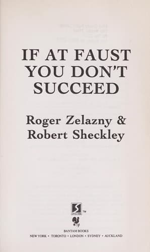 Tapa de If at Faust You Don't Succeed