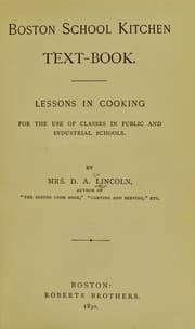 Tapa de Boston school kitchen text-book