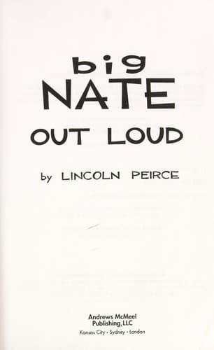 Tapa de Big Nate Out Loud