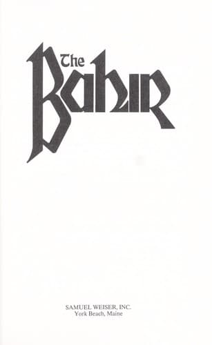 Tapa de The Bahir