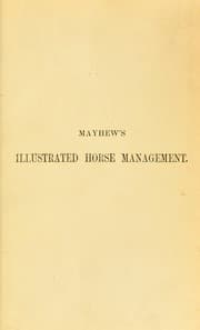 Tapa de Mayhew's Illustrated horse management