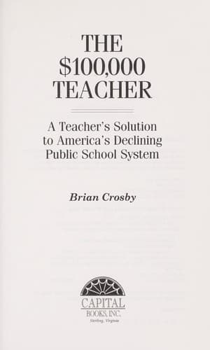 Tapa de The $100,000 teacher