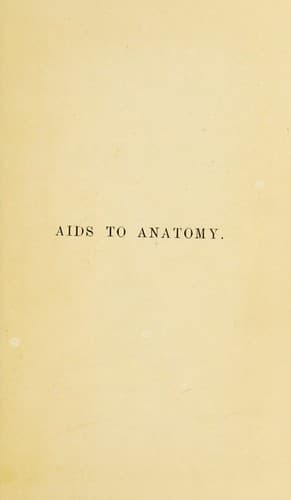 Tapa de Aids to anatomy