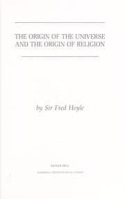 Tapa de The origin of the universe and the origin of religion