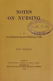 Tapa de Notes on nursing