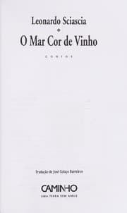 Tapa de O mar cor de vinho