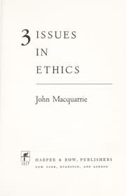 Tapa de 3 issues in ethics