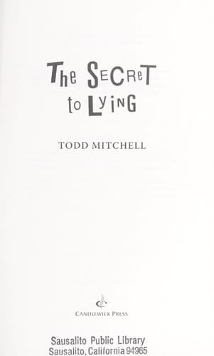 Tapa de The secret to lying