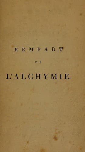 Tapa de Rempart de l'alchymie ...