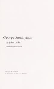 Tapa de George Santayana