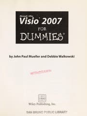 Tapa de Visio 2007 for dummies