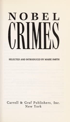 Tapa de Nobel Crimes