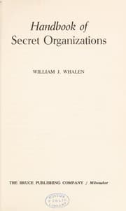 Tapa de Handbook of secret organizations