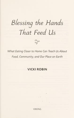 Tapa de Blessing the hands that feed us