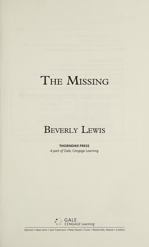 Tapa de The Missing
