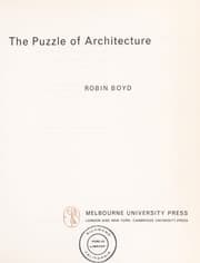 Tapa de The puzzle of architecture