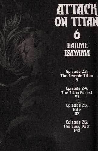 Tapa de Attack on Titan 6