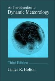 Tapa de An introduction to dynamic meteorology