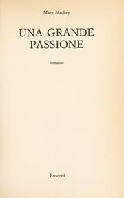 Tapa de Una grande passione