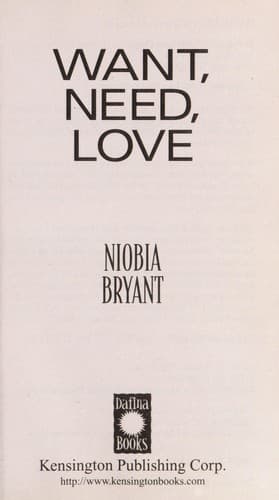 Tapa de Want, need, love
